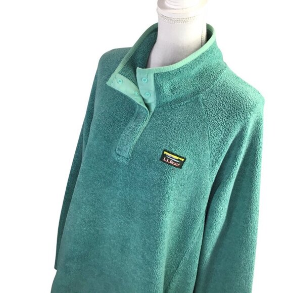 L.L. Bean T Quarter Snap Tumbled Sherpa Fleece Women's Plus 3X Pullover 518991 - Picture 1 of 9